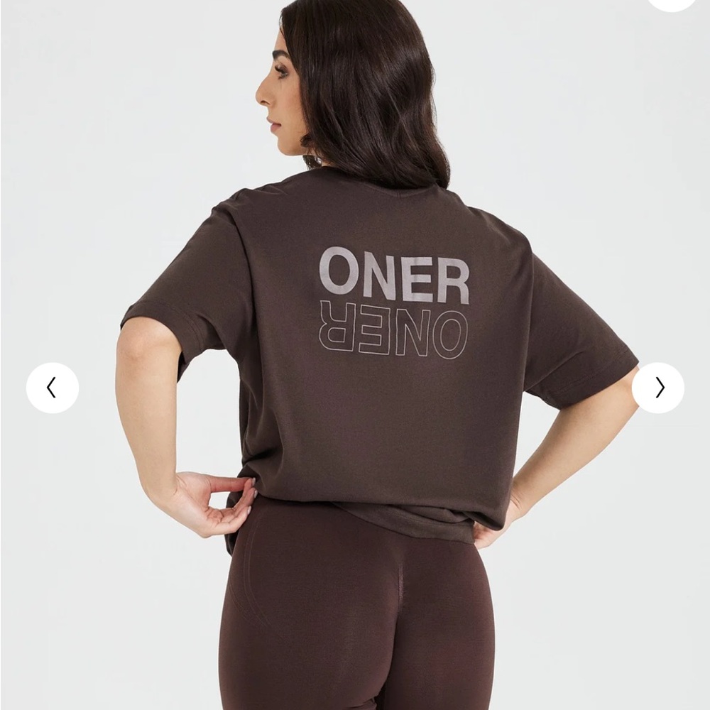 CLASSIC MIRROR GRAPHIC OVERSIZED T-SHIRT Washed 70% Cocoa
